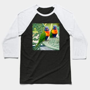 Rainbow Lorikeets Baseball T-Shirt